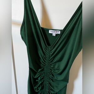 Fashion nova ruched dress size large